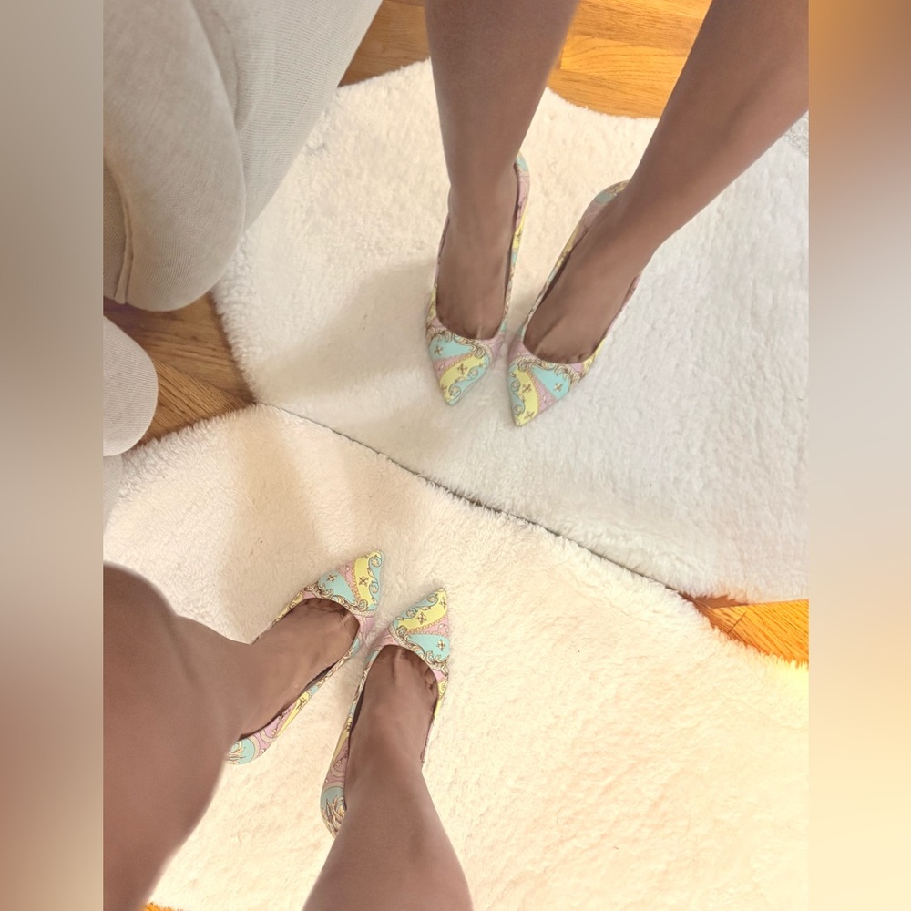 Aldo Multicolor Floral Heels